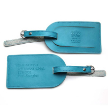 Newest fashion cheap travel souvenir custom pu luggage tag leather with logo